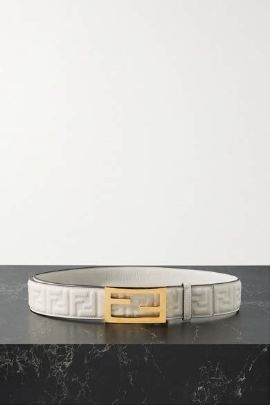 fendi embossed leather belt|Fendi leather belts.